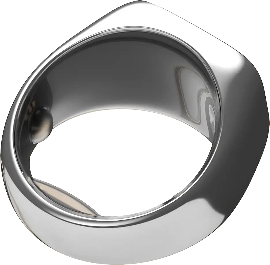 silver haelo smart ring